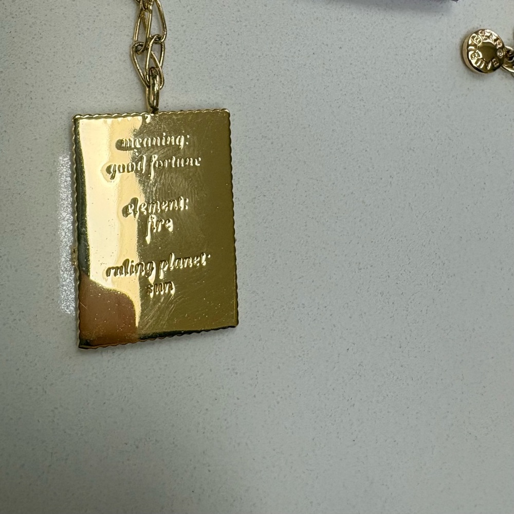Baublebar The Sun Pendant Necklace - Gold Enamel - Picture 7 of 9